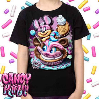 Cupcake Fundayz Candy Toons -  Kids Unisex Girls and Boys T shirt