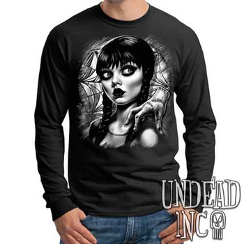 Wednesday Window Black & Grey - Mens Long Sleeve Tee