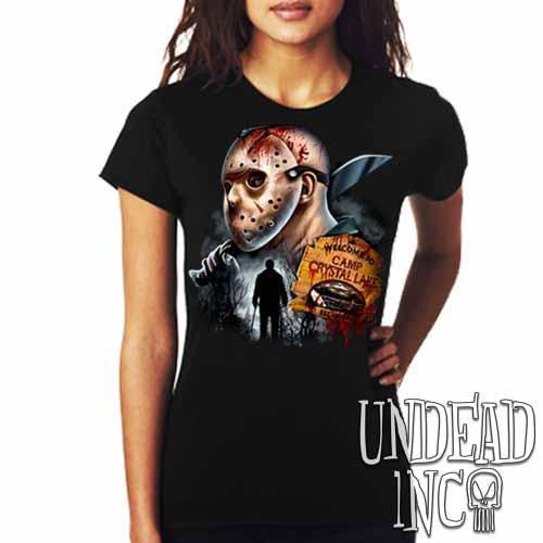  Friday The 13th Jason Vorhees Lives Camp Crystal Lake Mens and  Womens Short Sleeve T-Shirt : Clothing, Shoes & Jewelry