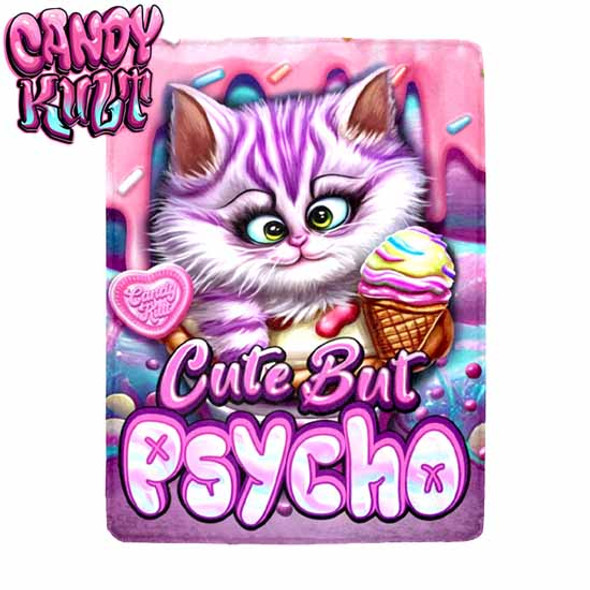Cute But Psycho Cheshire Cat Candy Kult Micro Fleece Blanket