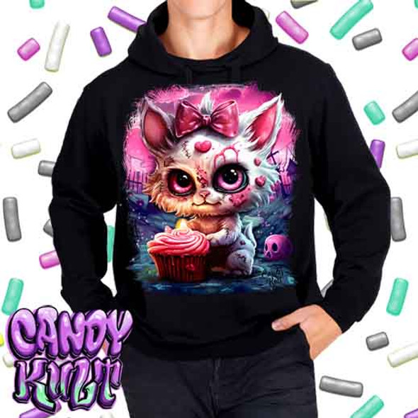 From Paris To The Grave Fright Candy - Mens / Unisex Fleece Hoodie