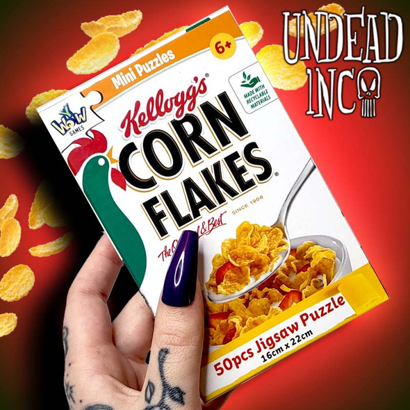 Corn Flakes Cereal Box 50pc Mini Puzzle