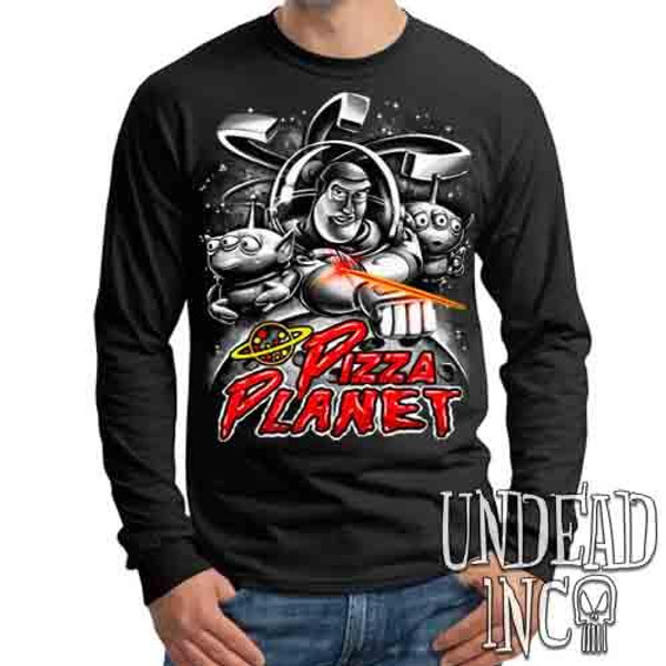 black pizza planet shirt