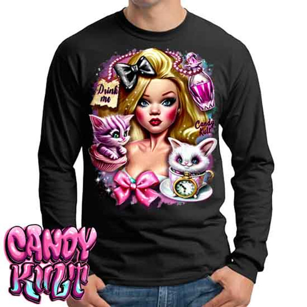 Alice In Retroland Candy Kult  - Mens Long Sleeve Tee