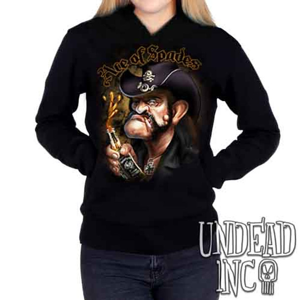 Lemmy Kilmister Motorhead - Ladies / Juniors Fleece Hoodie