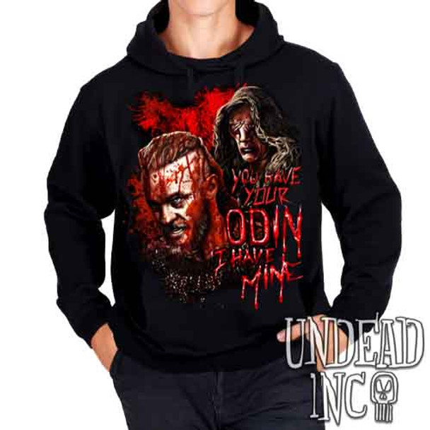 Vikings Ragnar & The Seer - Odin - Mens / Unisex Fleece Hoodie