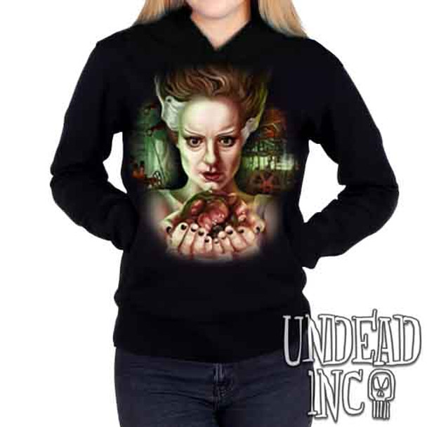 Bride Of Frankenstein Heart - Ladies / Juniors Fleece Hoodie