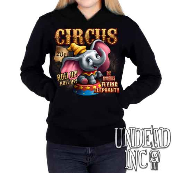 Dumbo Circus - Ladies / Juniors Fleece Hoodie