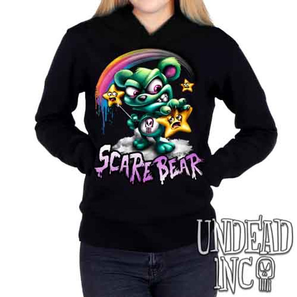 Undead Inc Scare Bear Hunting Stars - Ladies / Juniors Fleece Hoodie