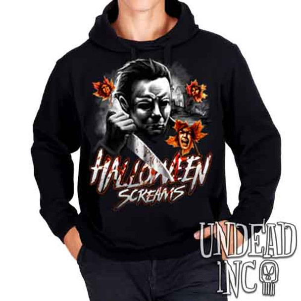 Michael Myers Halloween Screams MUTED VARIANT - Mens / Unisex Fleece Hoodie