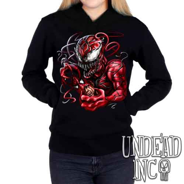 Carnage Spider-man - Ladies / Juniors Fleece Hoodie