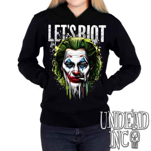 Joker Let's Riot - Ladies / Juniors Fleece Hoodie