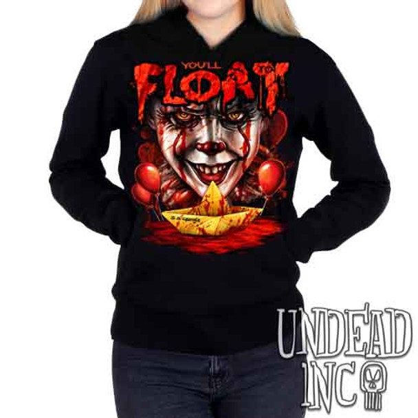 IT Pennywise You'll Float Too - Ladies / Juniors Fleece Hoodie