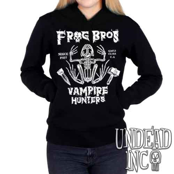 Frog Bros. Vampire Hunters - Ladies / Juniors Fleece Hoodie