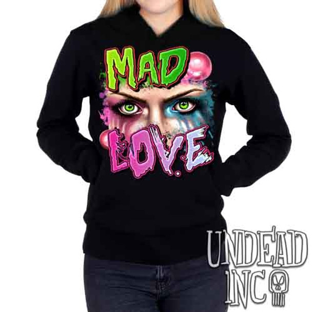 Harley Quinn Mad Love  - Ladies / Juniors Fleece Hoodie