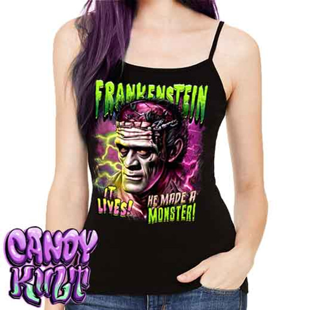 Frankenstein Fright Candy - Petite Slim Fit Tank