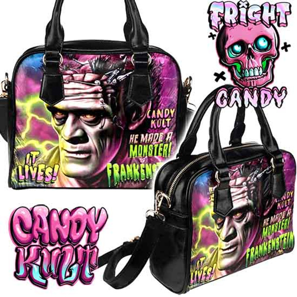 Frankenstein Fright Candy Classic Convertible Crossbody Handbag