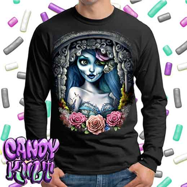 Corpse Bride Waiting For You Fright Candy - Mens Long Sleeve Tee