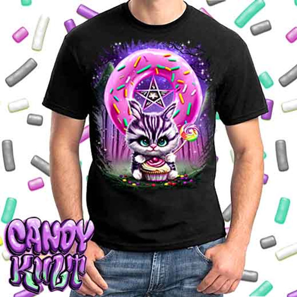 Bunny Donut Pentagram Fright Candy - Mens T Shirt
