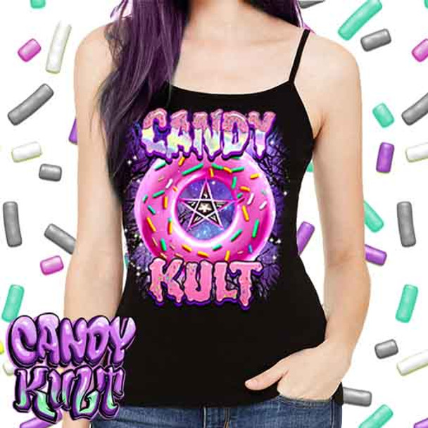 Candy Kult Donut Pentagram - Petite Slim Fit Tank