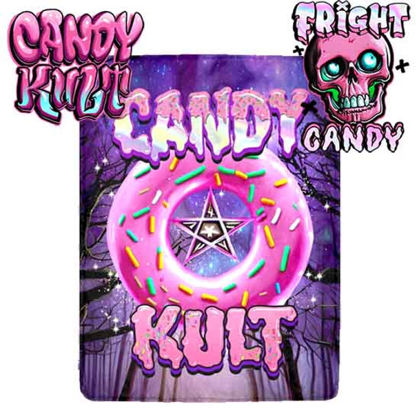 Candy Kult Donut Pentagram Micro Fleece Blanket