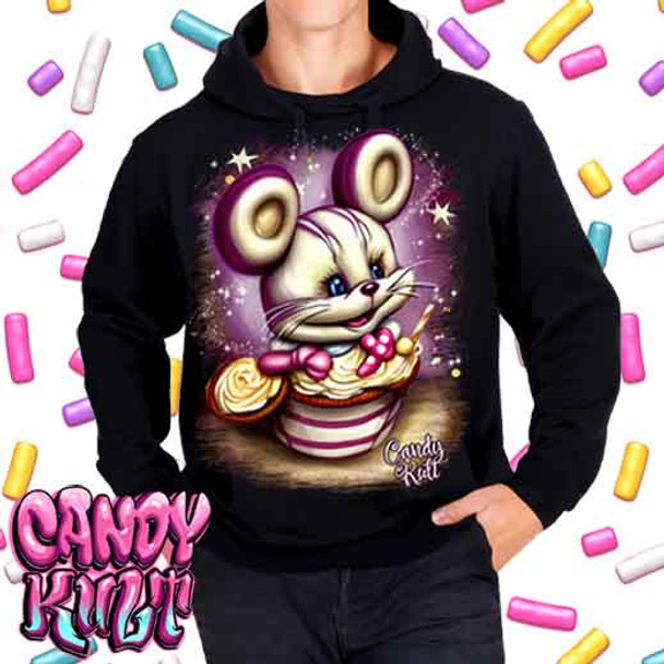 It Started With A Mouse Candy Toons - Mens / Unisex Fleece Hoodie