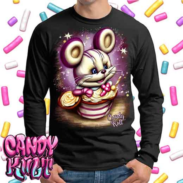 It Started With A Mouse Candy Toons - Mens Long Sleeve Tee