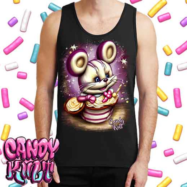 It Started With A Mouse Candy Toons - Mens Tank Singlet