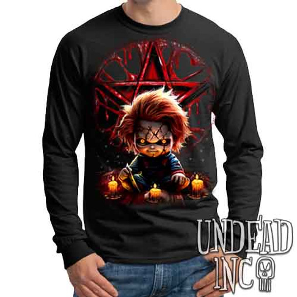 Chucky Pentagram - Mens Long Sleeve Tee