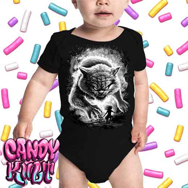 Cheshire Werecat Fright Candy Black & Grey - Infant Onesie Romper