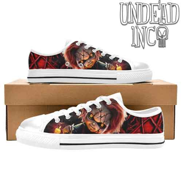 Chucky Pentagram White MENS Canvas Shoes