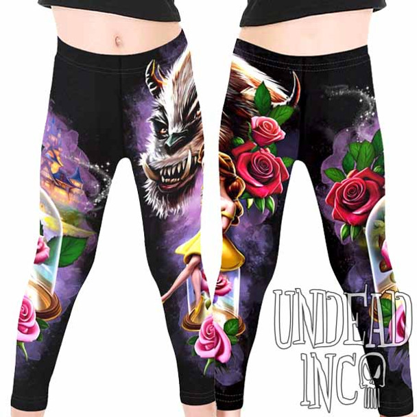 Beauty & The Beast Fairy Tale Magic Kids Leggings