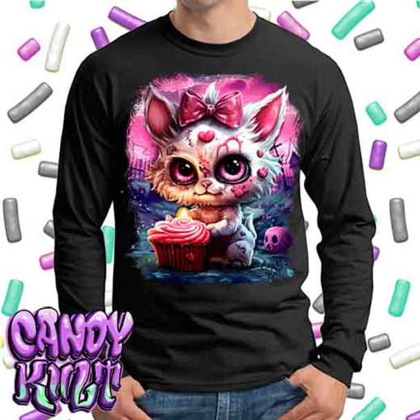 From Paris To The Grave Fright Candy - Mens Long Sleeve Tee