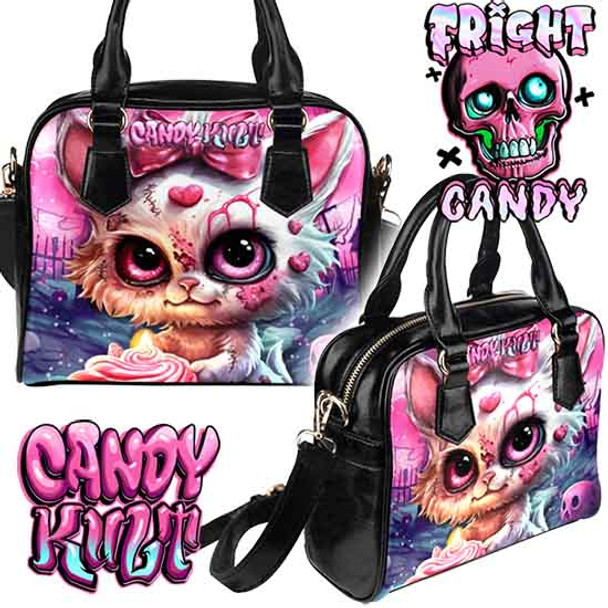 From Paris To The Grave Fright Candy Classic Convertible Crossbody Handbag