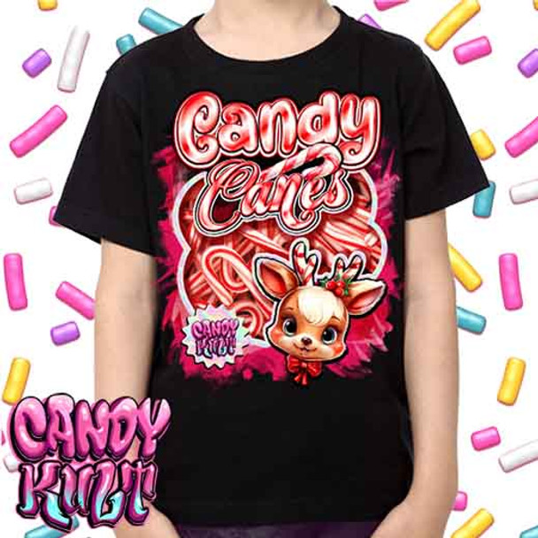 Packet Of Candy Canes Candy Kult  - Kids Unisex Girls and Boys T shirt