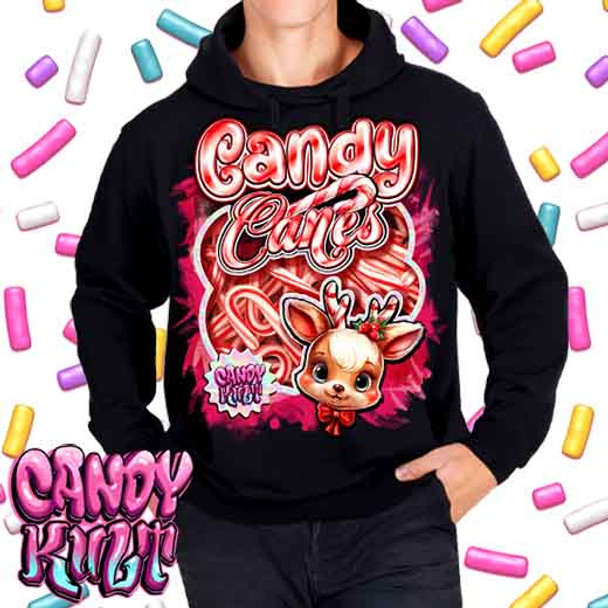 Packet Of Candy Canes Candy Kult - Mens / Unisex Fleece Hoodie