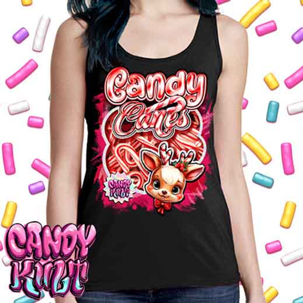 Packet Of Candy Canes Candy Kult - Ladies Singlet Tank