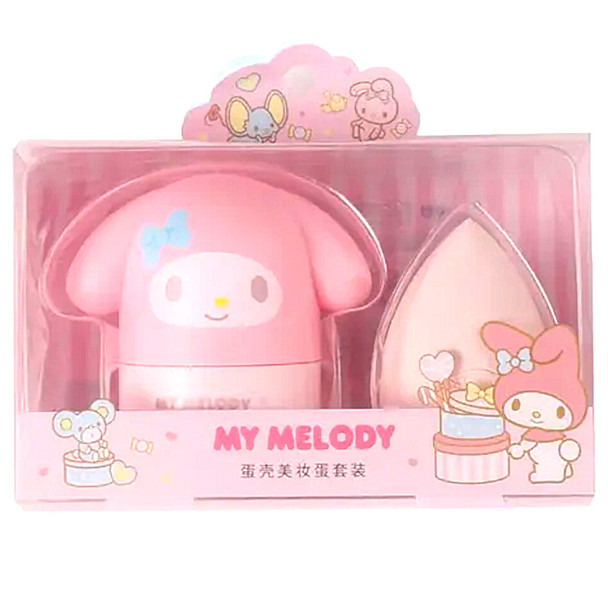 My Melody Makeup Beauty Sponge With Travel Container