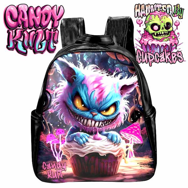 Cheshire Cat Wonderland Haunted By Cupcakes Mini Back Pack