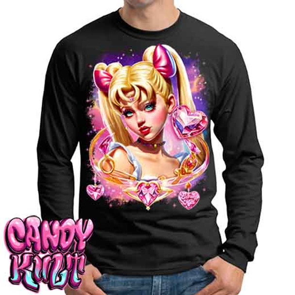 Sailor Scout Retro Candy - Mens Long Sleeve Tee