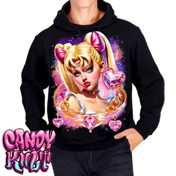 Sailor Scout Retro Candy - Mens / Unisex Fleece Hoodie