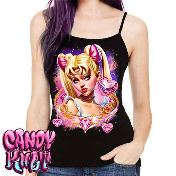 Sailor Scout Retro Candy - Petite Slim Fit Tank