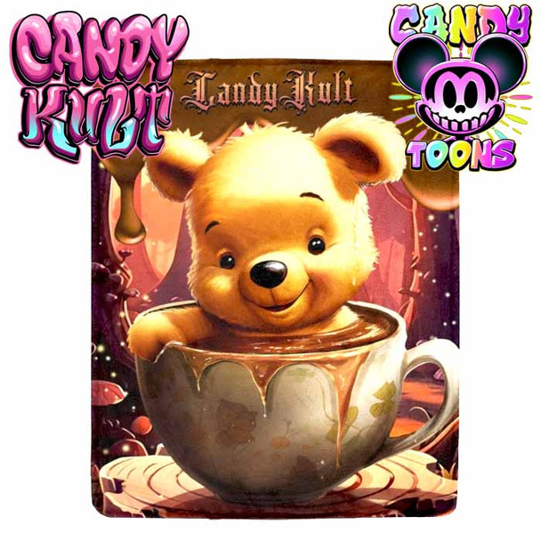 Don't Bother Me Before Coffee Candy Toons Micro Fleece Blanket