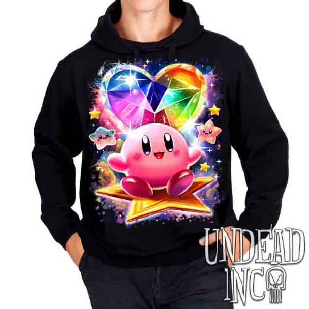 Kirby Crystal Heart - Mens / Unisex Fleece Hoodie