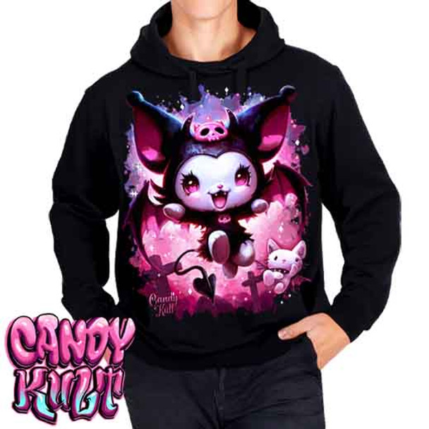 Little Devil Kawaii Candy - Mens / Unisex Fleece Hoodie