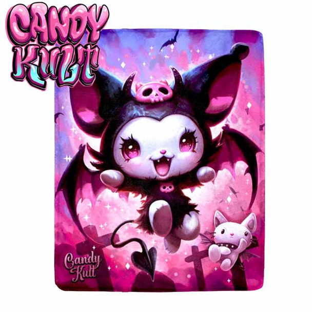 Little Devil Kawaii Candy Micro Fleece Blanket
