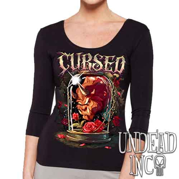Cursed Beast - Ladies 3/4 Long Sleeve Tee