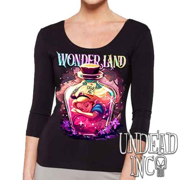 Dreaming Of Wonderland - Ladies 3/4 Long Sleeve Tee