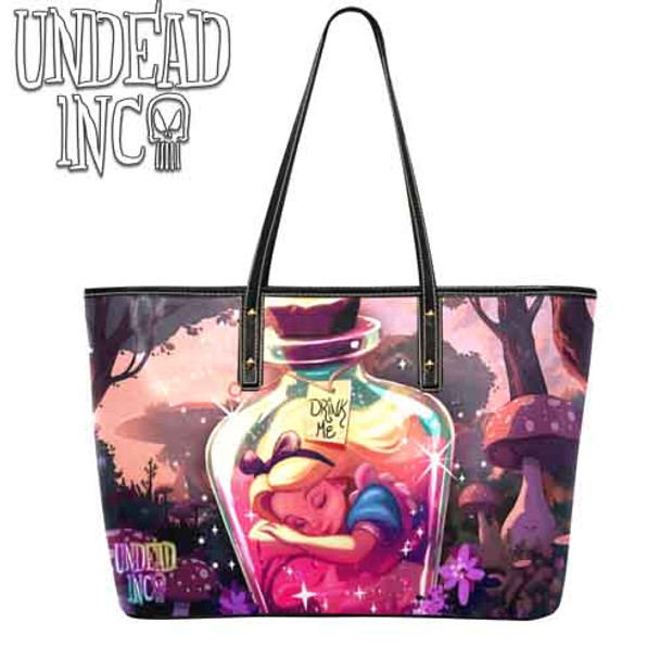 Dreaming Of Wonderland Large Pu Leather Handbag / Shoulder Bag