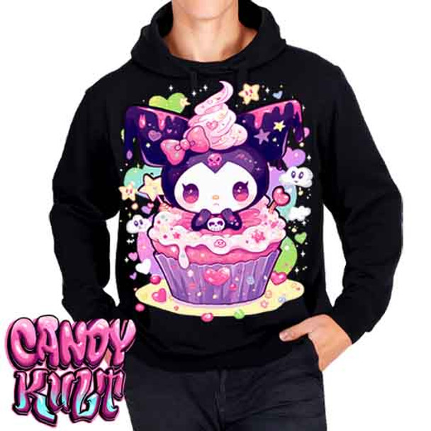 Spookycore Cupcake Kawaii Candy - Mens / Unisex Fleece Hoodie